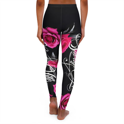 Savage Yoga – Midnight Rose Performance Leggings
