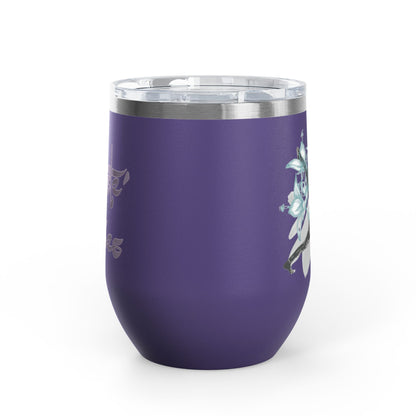 Sip With Attitude  — Savage Yoga 12oz Stainless Steel Wine Tumbler
