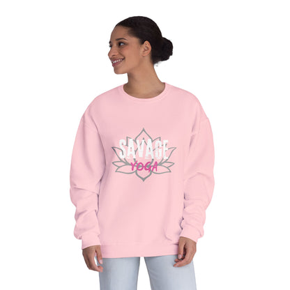 Savage Yoga Rose Crewneck — Dark, Soft &amp; Fiercely Comfortable