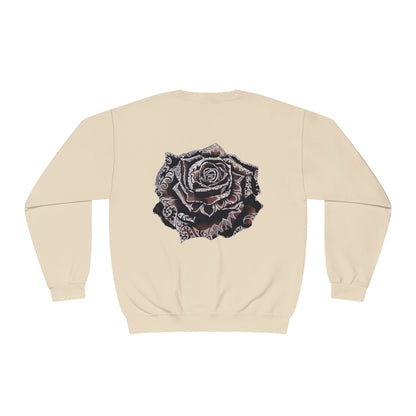 Savage Yoga Rose Crewneck — Dark, Soft &amp; Fiercely Comfortable
