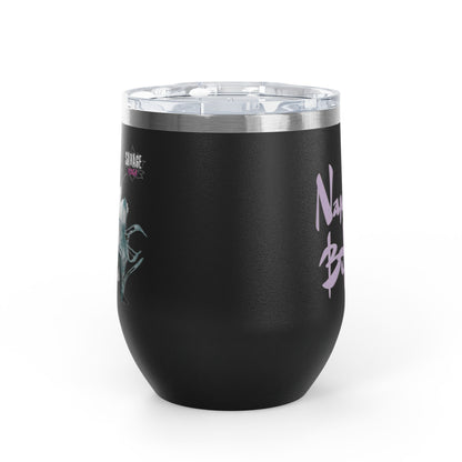 Sip With Attitude  — Savage Yoga 12oz Stainless Steel Wine Tumbler