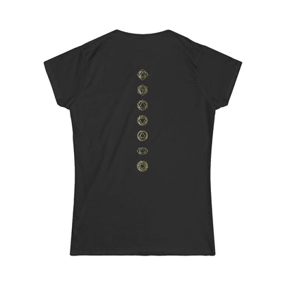 Savage Yoga – Women’s Symbolic Spine Tee