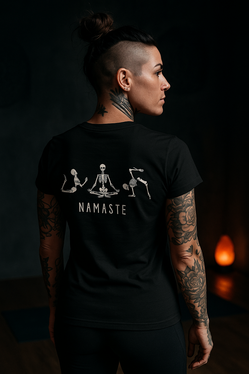 Savage Yoga “Namaste Skeleton” Tee