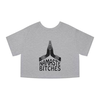 Savage Yoga – “Namaste Bitches” Cropped Tee