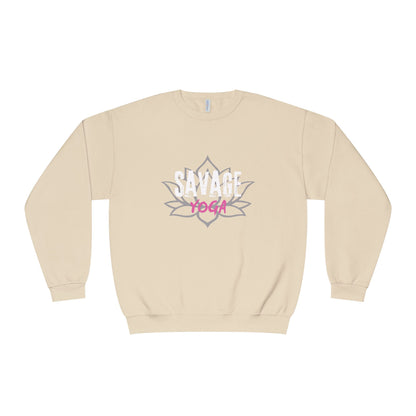 Savage Yoga Rose Crewneck — Dark, Soft &amp; Fiercely Comfortable