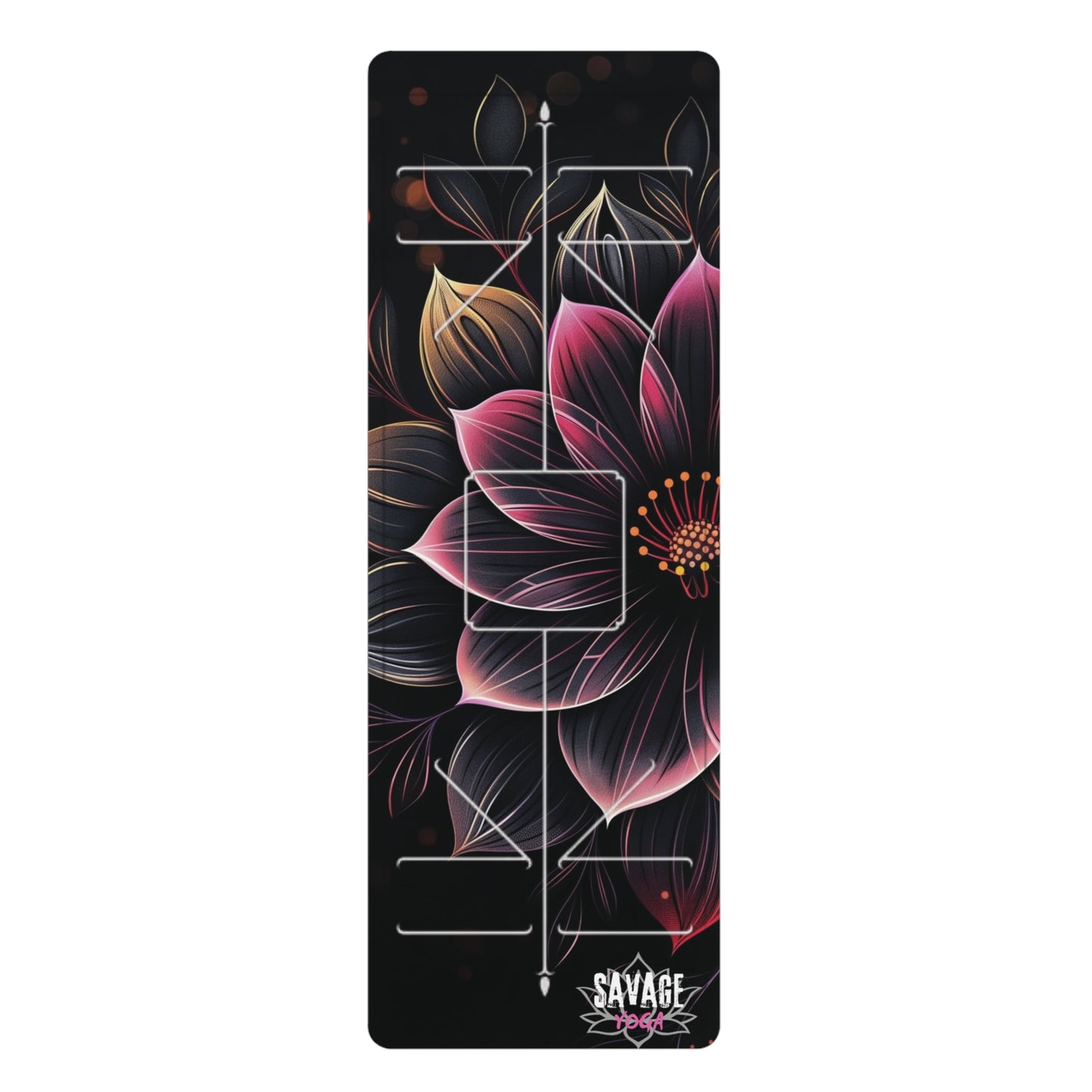 Midnight Dahlia Yoga Mat — Savage Yoga