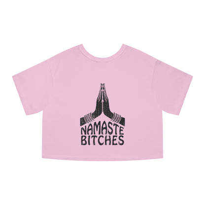 Savage Yoga – “Namaste Bitches” Cropped Tee
