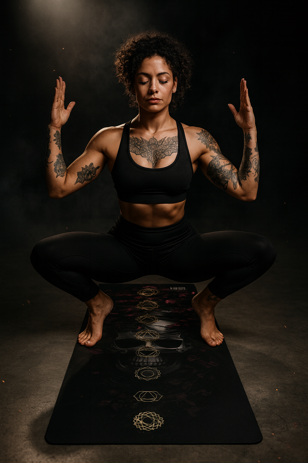 Savage Yoga – Skull & Sacred Geometry Yoga Mat