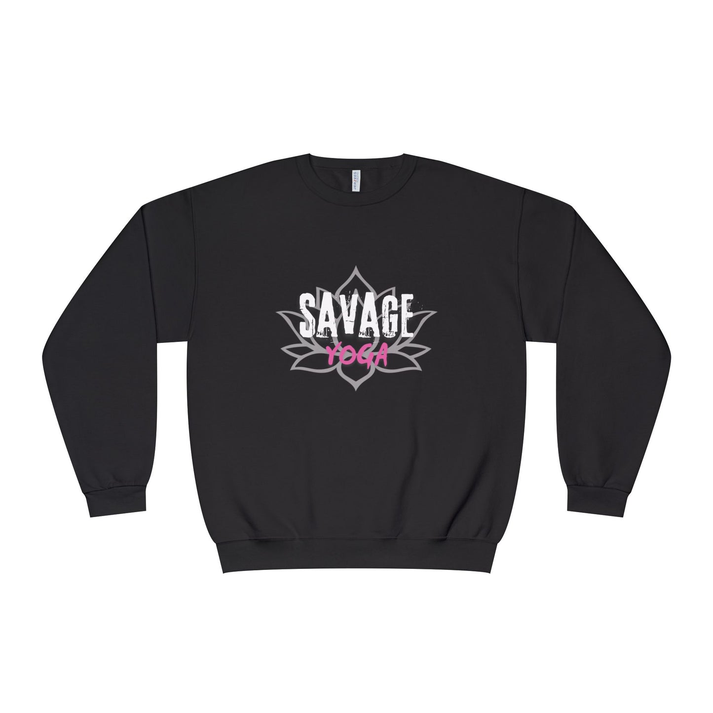 Savage Yoga Rose Crewneck — Dark, Soft &amp; Fiercely Comfortable
