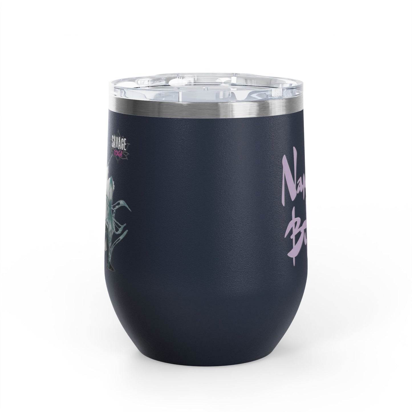 Sip With Attitude  — Savage Yoga 12oz Stainless Steel Wine Tumbler