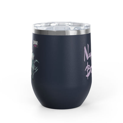 Sip With Attitude  — Savage Yoga 12oz Stainless Steel Wine Tumbler
