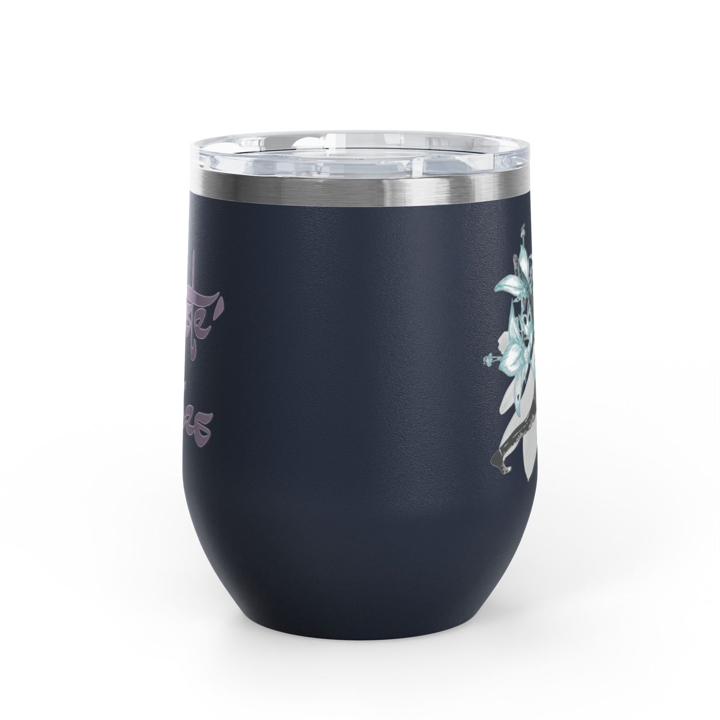 Sip With Attitude  — Savage Yoga 12oz Stainless Steel Wine Tumbler