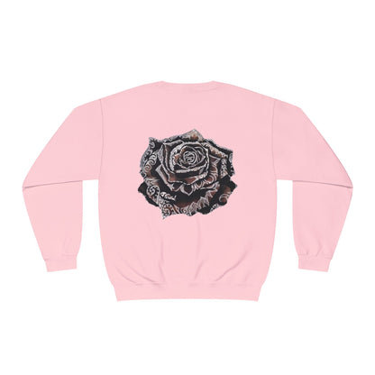 Savage Yoga Rose Crewneck — Dark, Soft &amp; Fiercely Comfortable