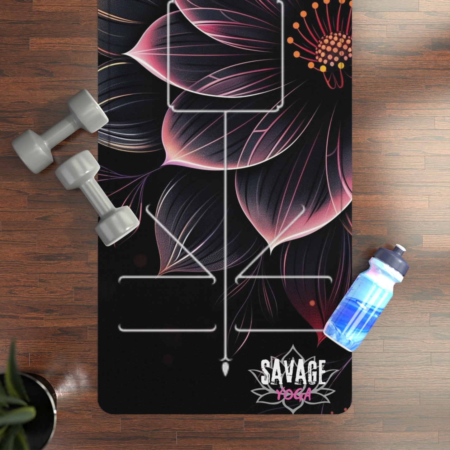 Midnight Dahlia Yoga Mat — Savage Yoga