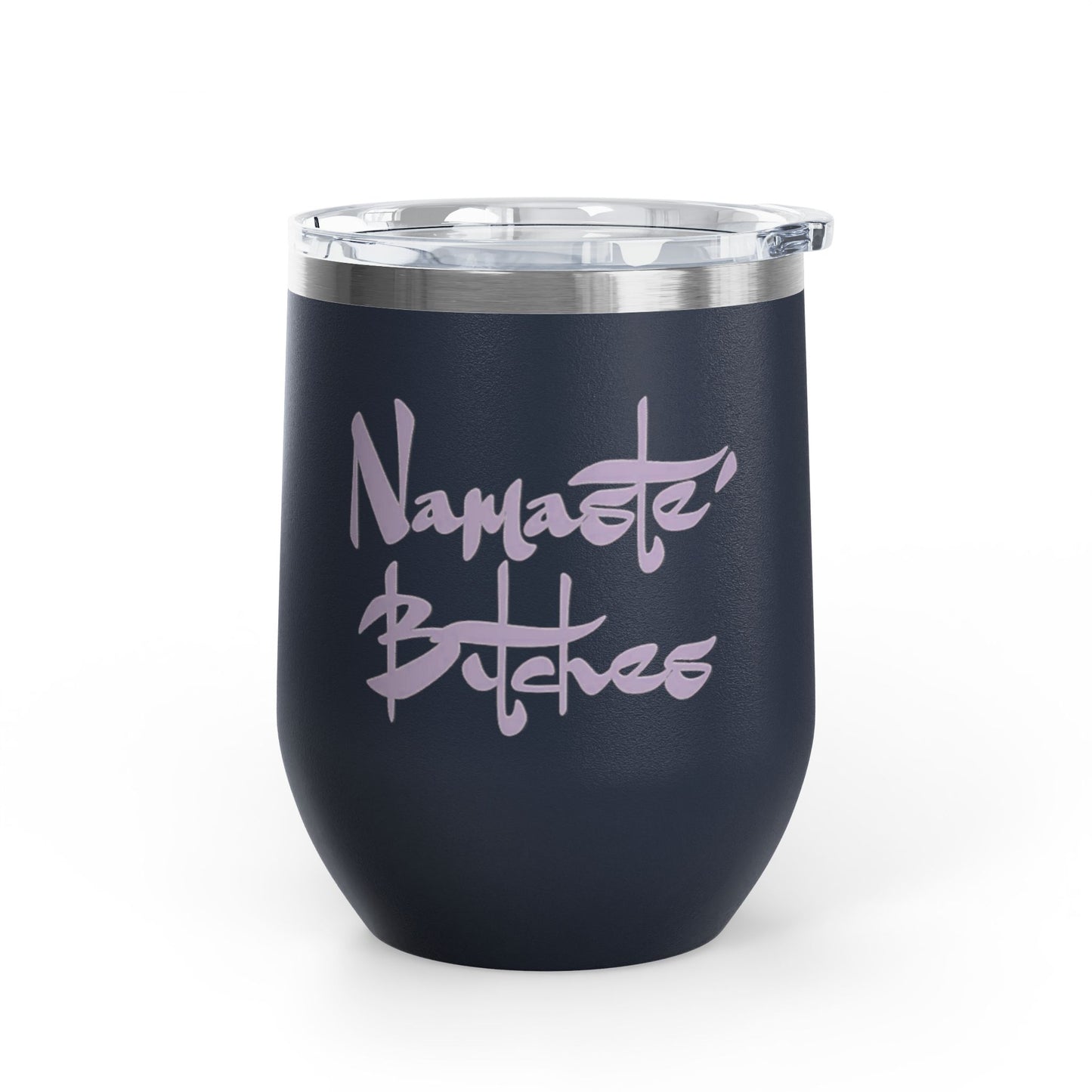 Sip With Attitude  — Savage Yoga 12oz Stainless Steel Wine Tumbler