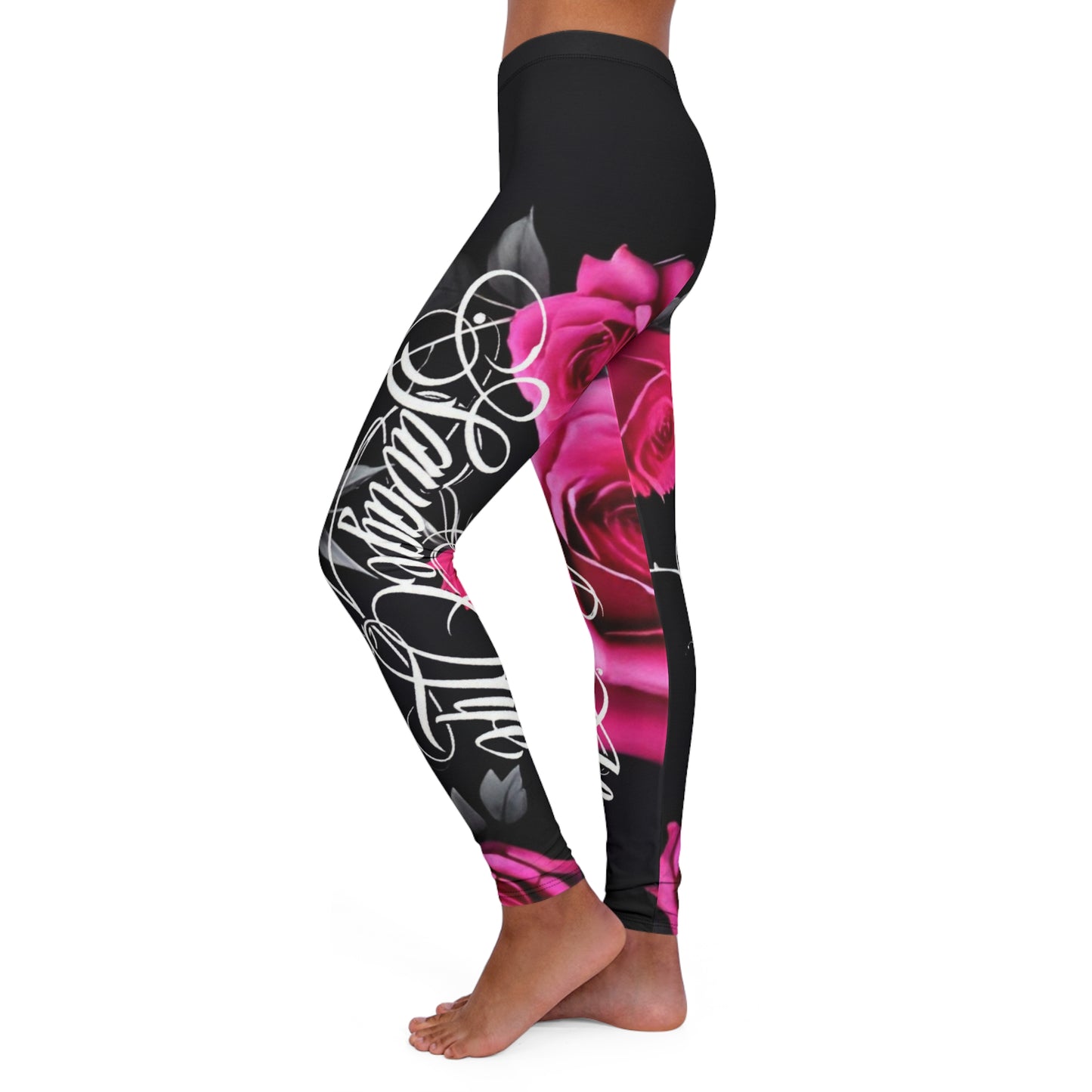 Savage Yoga – Midnight Rose Performance Leggings